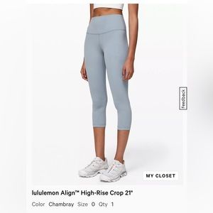lululemon Align™ High-Rise Crop 21"